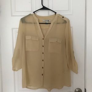 3/4 Length Button Down Shirt
